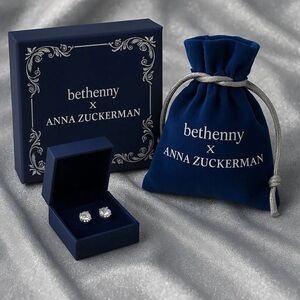 Bethenny x Anna Zuckerman Just Like Diamonds 4 Carat Studs. Diamond Crystalline